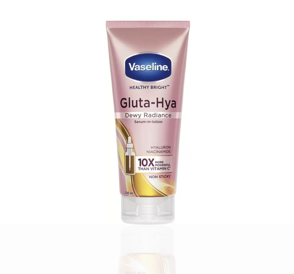 Vaseline Gluta-Hya Dewy Radiance Lotion for Face & Body | Gives Brighter Skin | Glutathione & Niacinamide Infused Moisturizer