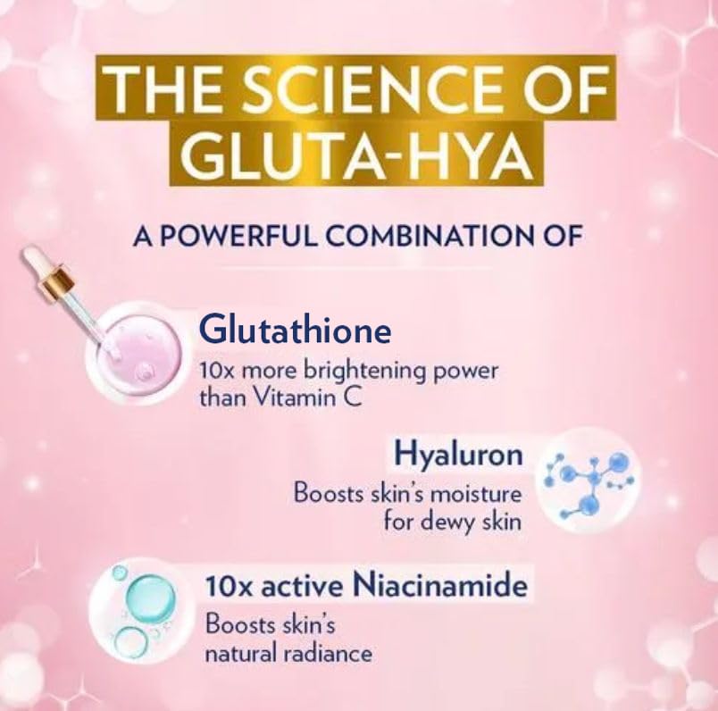 Vaseline Gluta-Hya Dewy Radiance Lotion for Face & Body | Gives Brighter Skin | Glutathione & Niacinamide Infused Moisturizer