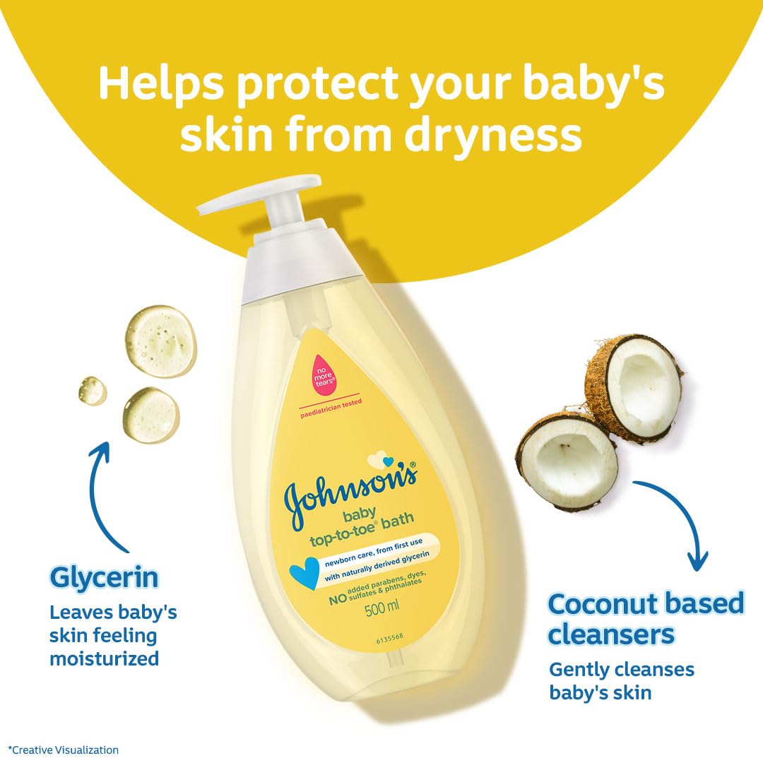 Johnson's Baby Top to Toe Baby Bath 500ml