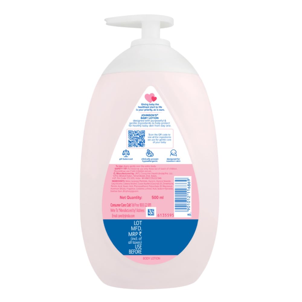 Johnson's Baby Lotion For New Born, 500ml