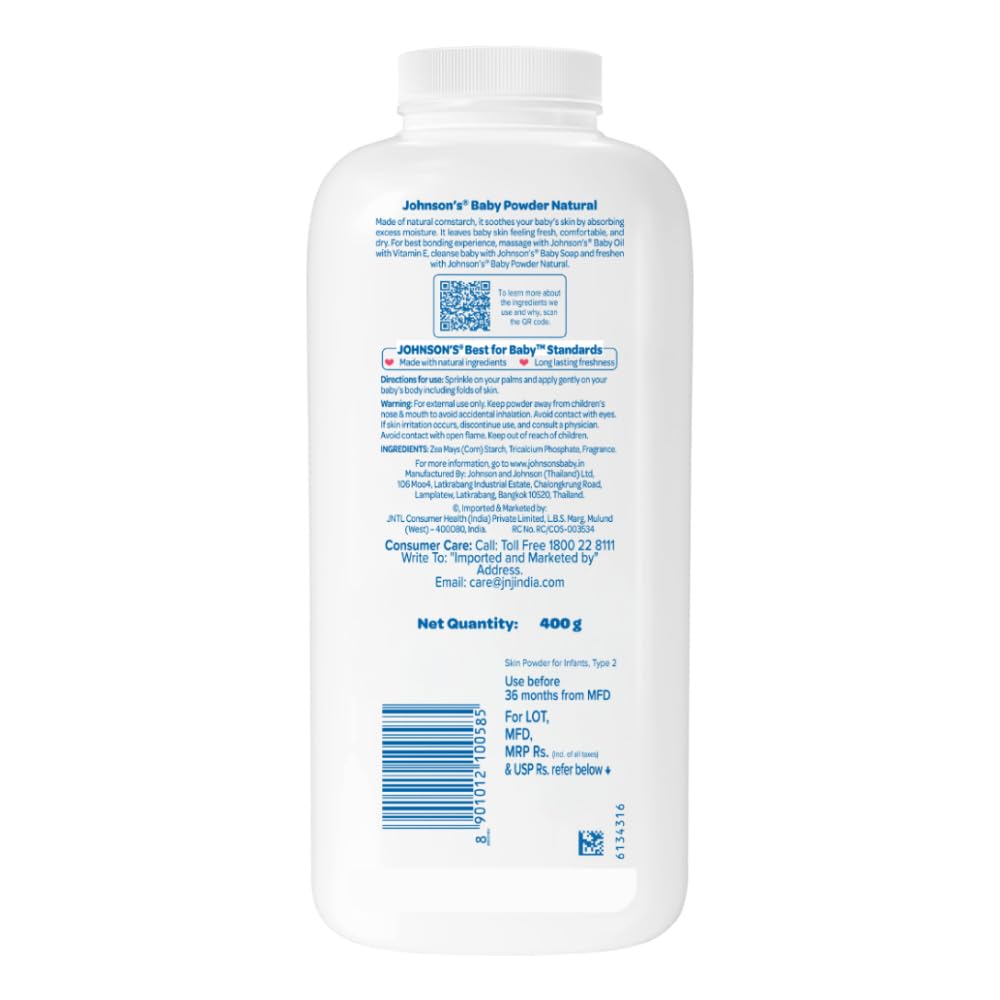 Johnson's Baby Powder for Babies (400g)