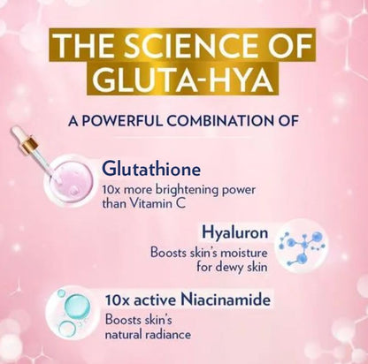Vaseline Gluta-Hya Dewy Radiance Lotion for Face & Body | Gives Brighter Skin | Glutathione & Niacinamide Infused Moisturizer