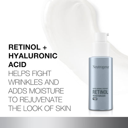 Neutrogena Rapid Wrinkle Repair Night Moisturizer For Face With Retinol, 29ml